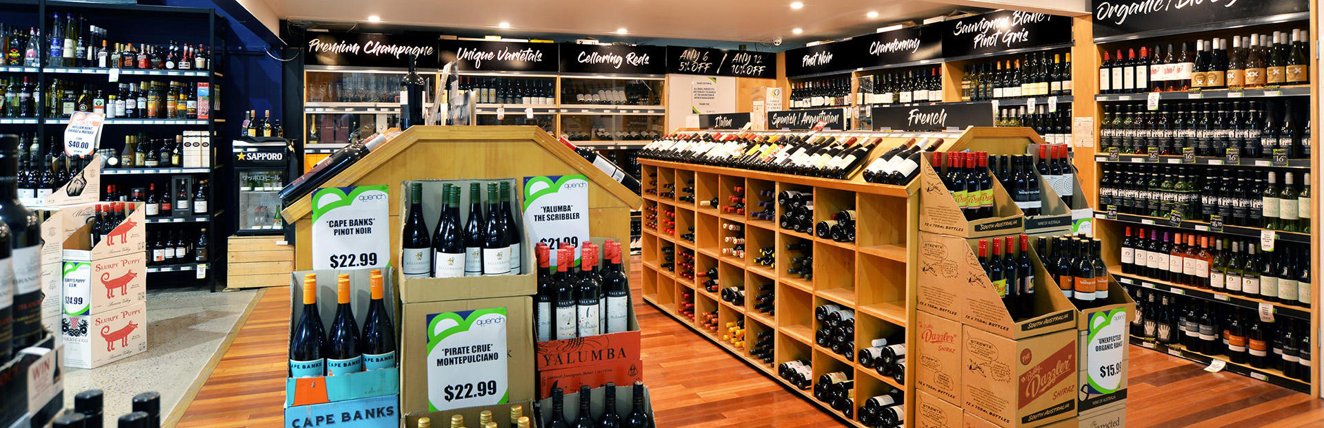 Wines & Champagne at Quench Liquor Warehouse Ashmore